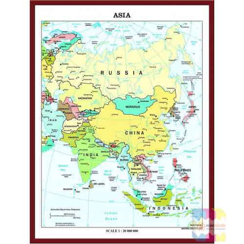 Tranh bản đồ châu Á